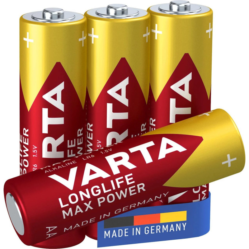 VARTA Max Tech Mignon AA baterija 1,5 V 4 gab. blisterī (4706101404)