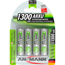 Ansmann AA uzlādējama baterija (NiMH, 1,2 V, 4 gab.)