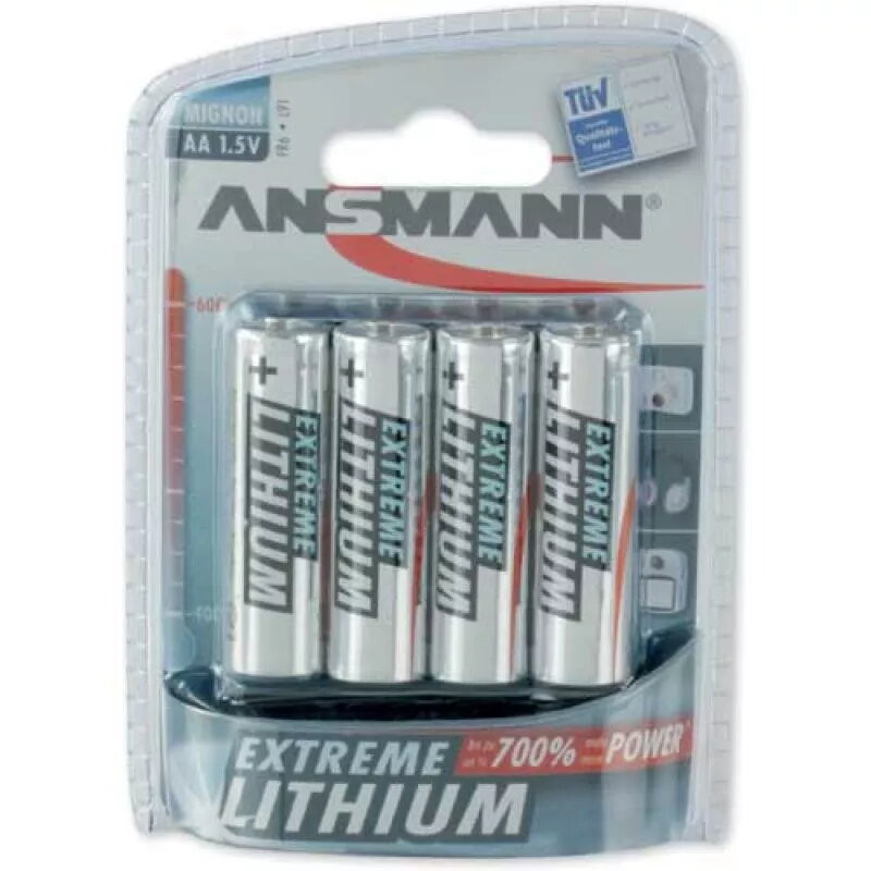 Ansmann Extreme Ličio AA Mignon vienkartinės baterijos, 4 vnt.