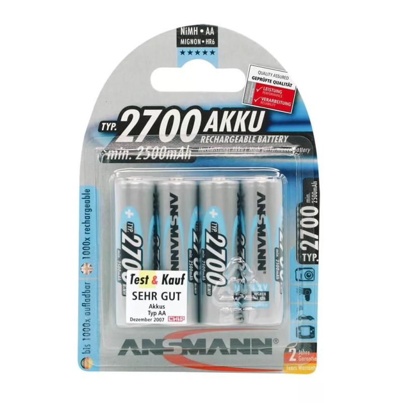 Ansmann AA HR6 akumuliatoriai 4 gab. 2700mAh