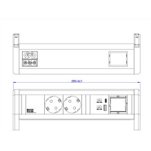 Bachmann DESK 2xCEE7 / 3...