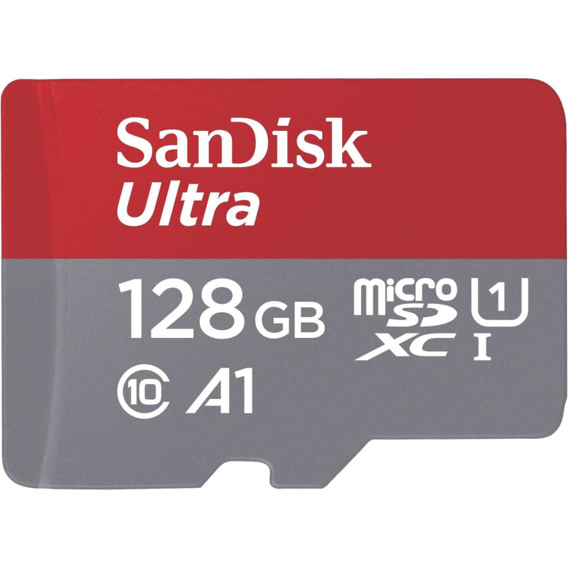 „Sandisk Ultra MicroSDXC“ 128 GB, 10 klasės UHS-I / U1 A1, SDSQUAB-128G-GN6MA