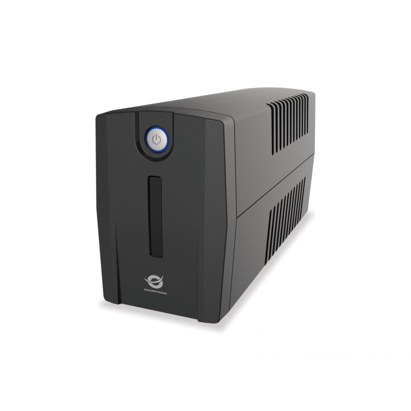 Conceptronic ZEUS02G 850VA 480W UPS, 2x Lielbritānijas kontaktligzda, HID USB, RJ45 Ienākošais / Izejošais, AVR