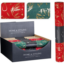 Christmas table runner, red / green col., 200 cm x 28 cm Christmas table runner, red / green col., 200 cm x 28 cm