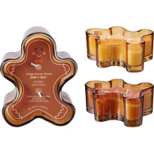 Candle, aromatic Gingerbread, 30 h, 670 g, Brown col.