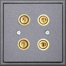 AUDIO SOCKET 2 BLACK MODERN AUDIO SOCKET 2 BLACK MODERN