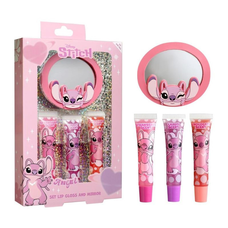 Kids' Angel Lip Gloss and Mirror Set