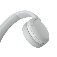 „Sony WH-CH520“ belaidės ausinės su galvos lankeliu, skambučiams / muzikai, USB, C tipo, „Bluetooth“, baltos