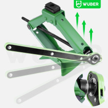 2 t trapezoidal car jack 120-415 mm W22023 WUBER
