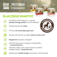VETEXPERT Raw Paleo Cabanossi Beef Medium Large Mono - dog treat - 100g VETEXPERT Raw Paleo Cabanossi Beef Medium Large Mono - dog treat - 100g