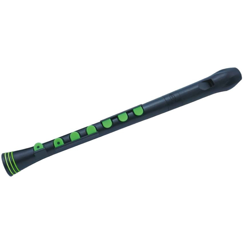 NUVO Recorder+ soprano recorder, black and green