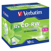 Verbatim CD-RW 12x 700 MB...