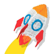 Kompostuojamas Filamentas - 3Doodler Start+ 250 Neoninė Raudona, Neoninė Oranžinė, Neoninė Žalia, Neoninė Geltona, Neoni