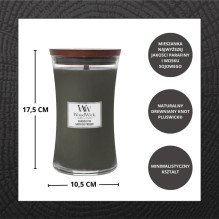 Kvapioji Žvakė - WoodWick Fraser Fir Žalia 110 × 110 × 170 mm 1 Vnt.