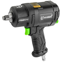 Pneumatinis smūginis veržliasukis - WUBER W33220 1 / 2 colio 1 560 N·m Juodas