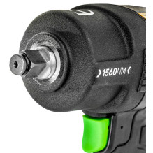 Pneumatinis smūginis veržliasukis - WUBER W33220 1 / 2 colio 1 560 N·m Juodas