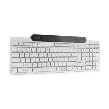 Klaviatūra - Lenovo 800 Įkraunama Per Bluetooth, JAV Anglų Kalba, Balta Juoda