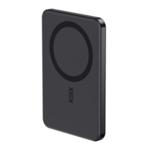 Išorinė baterija - KSIX MagSlim 5 000 mAh USB-C PD 20 W Juoda