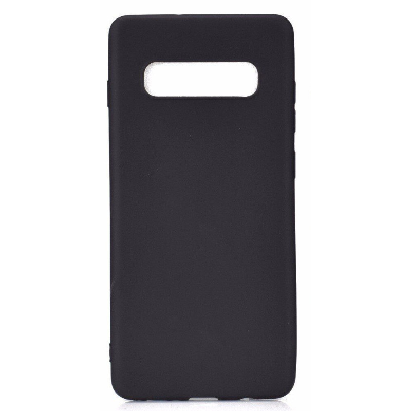 „GreenGo Samsung Galaxy S10 Plus“ matinis TPU dėklas, juodas