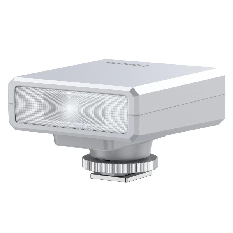 Ulanzi F12 GN12 RGB LED Video Light ar Cold Shoe adapteri, 2500K-9000K, 6W, 2000mAh, Balts