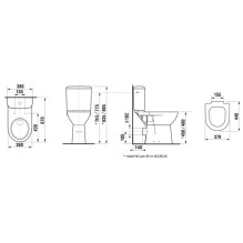 Unitazas JIKA DEEP H8236160000001, 360×670 mm Unitazas JIKA DEEP H8236160000001, 360×670 mm
