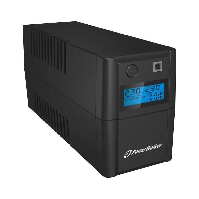 PowerWalker VI 650 SHL IEC Line-Interactive UPS - 650 VA / 360 W, Tornis, 2x IEC C13