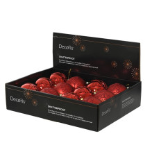 Christmas Tree toy Decoris 024876, red, polystyrene Christmas Tree toy Decoris 024876, red, polystyrene