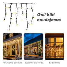 Lauko girlianda varvekliai PROLED IP67 50m Lauko girlianda varvekliai PROLED IP67 50m