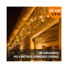 Lauko girlianda varvekliai...