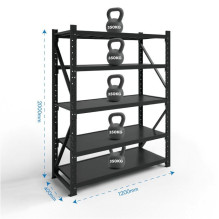 Stelažas 2000x1200x400 penkių lentynų Rehalt Systems bazinė dalis