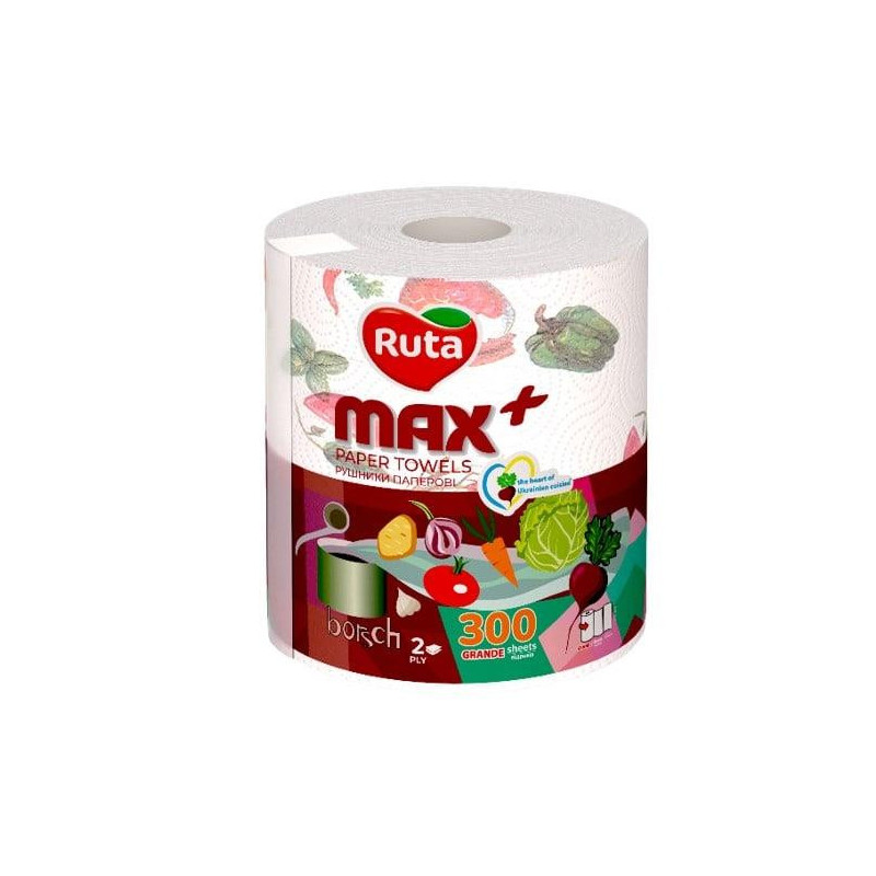 PAPER TOWELS RUTA MAXPLUS 2PLY 300SH