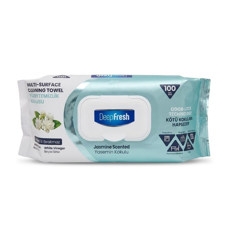 Wet jasmine wipes for surfaces Deep Fresh, 100 pcs.