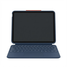 „Logitech Rugged Combo 4 Touch“ klaviatūra, skirta „iPad 10th gen Classic Blue“ (CH)