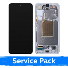 Ekranas skirtas Samsung S921 S24 su rėmeliu / Sapphire Blue / (Service Pack) +INCLUDING BATTERY