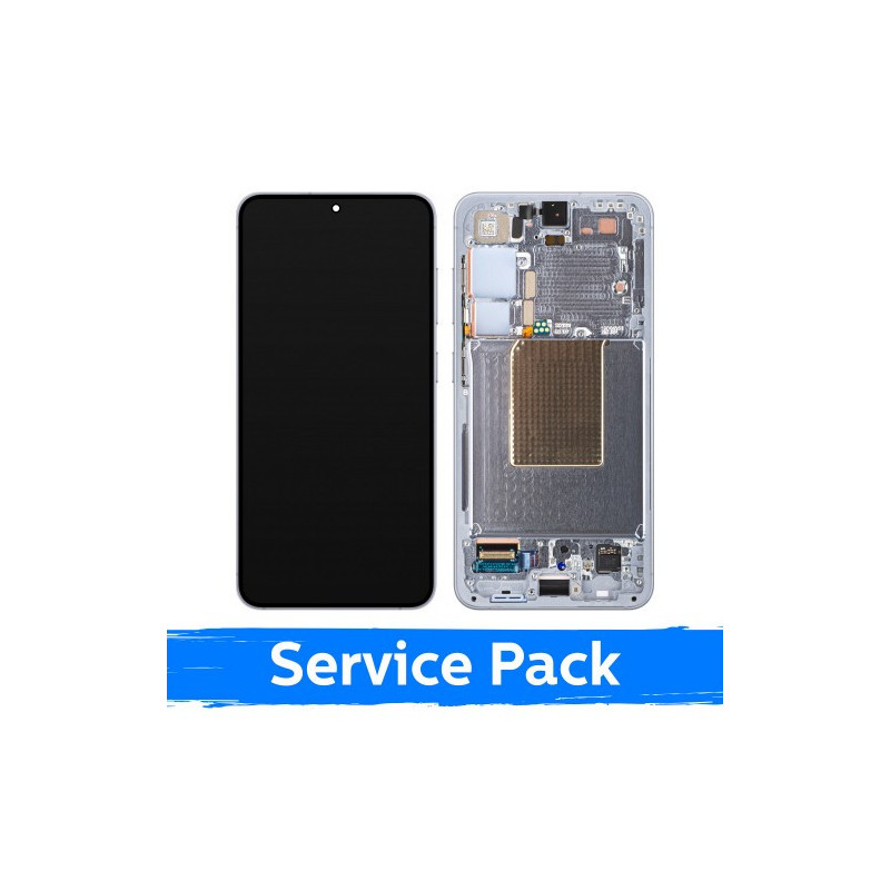 Ekranas skirtas Samsung S921 S24 su rėmeliu / Sapphire Blue / (Service Pack) +INCLUDING BATTERY