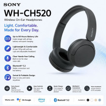 Sony Sony WH-CH520B Juoda Sony Sony WH-CH520B Juoda