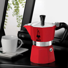 Kavinukas - BIALETTI Moka Express 3 Puodeliai Raudonas Kavinukas - BIALETTI Moka Express 3 Puodeliai Raudonas