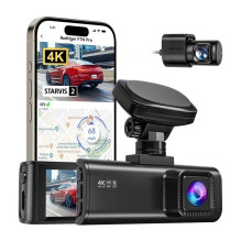 Vaizdo registratorius - REDTIGER F7N Pro 4K + 1080p Wi‑Fi Vaizdo registratorius