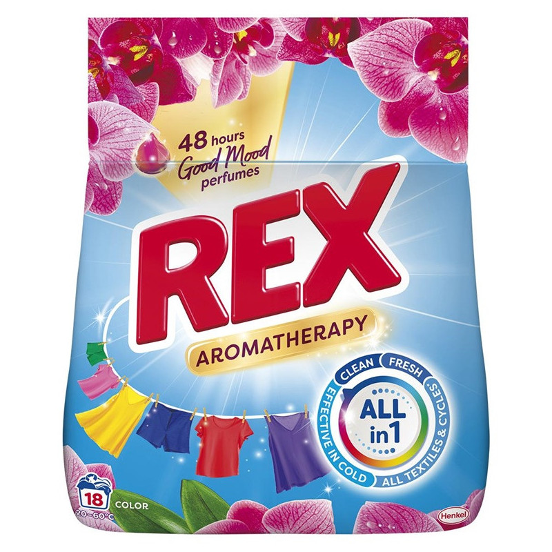 DETERGE POWD REXAROMATHERAPY 18WS 0.9KG