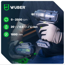 Brushless impact wrench 20 V W04604 WUBER Brushless impact wrench 20 V W04604 WUBER