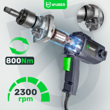Electric impact wrench 800 Nm 1 / 2" for wheels in case W33250 WUBER Electric impact wrench 800 Nm 1 / 2" for wheels in case W33250 WUBER