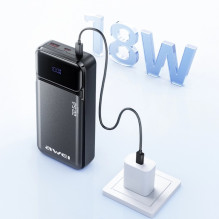 Awei PA-92 22.5W External battery Power Bank 20000mAh Black Awei PA-92 22.5W External battery Power Bank 20000mAh Black