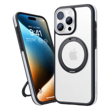 Telefono dėklas - Torras Ostand R Fusion Case (iPhone 16 Pro, slim, magnetic grip, black) Telefono dėklas - Torras Ostand R Fusion Case (iPhone 16 Pro, slim, magnetic grip, black)