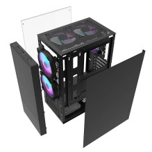 Kompiuterio korpusas - darkFlash A290 Midi Tower ATX ITX Tempered Glass Black