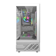 Computer case - darkFlash DS950 ATX, tempered glass, cooling options, white Computer case - darkFlash DS950 ATX, tempered glass, cooling options, white