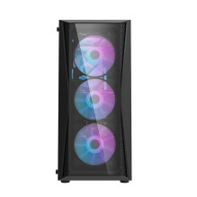 Kompiuterio korpusas - darkFlash DK352 Plus ATX, M-ATX, ITX, E-ATX, 4 ARGB ventiliatoriai Juodas Kompiuterio korpusas - darkFlash DK352 Plus ATX, M-ATX, ITX, E-ATX, 4 ARGB ventiliatoriai Juodas