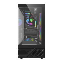 Computer case - darkFlash DS950 Midi Tower, tempered glass, USB-C, black Computer case - darkFlash DS950 Midi Tower, tempered glass, USB-C, black