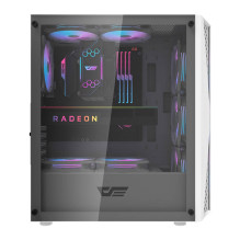 Computer case - darkFlash DK352 Plus Midi Tower, tempered glass, 4 ARGB fans, black / white Computer case - darkFlash DK352 Plus Midi Tower, tempered glass, 4 ARGB fans, black / white