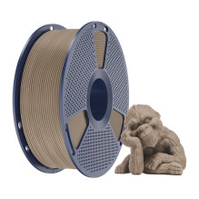 3D Spausdinimo Filamentas - Sunlu Wood Filament 1.75 mm, 15% Tikro Medžio Dulkių, Aukštas Matmenų Tikslumas, Rudas