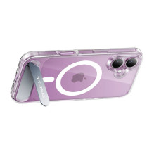 Telefono dėklas - Torras Pstand Series Case for iPhone 16, skaidrus, karinės klasės apsauga Telefono dėklas - Torras Pstand Series Case for iPhone 16, skaidrus, karinės klasės apsauga